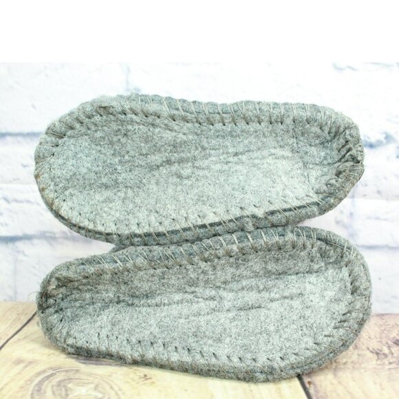 LL Bean Gray Wool Warm Replacement Boot Liner Inserts Size 5 - Picture 9 of 9
